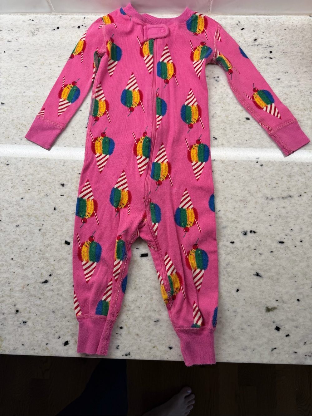 Hanna Andersson Ice Cream Cone Organic Cotton Pajamas 18-24M
